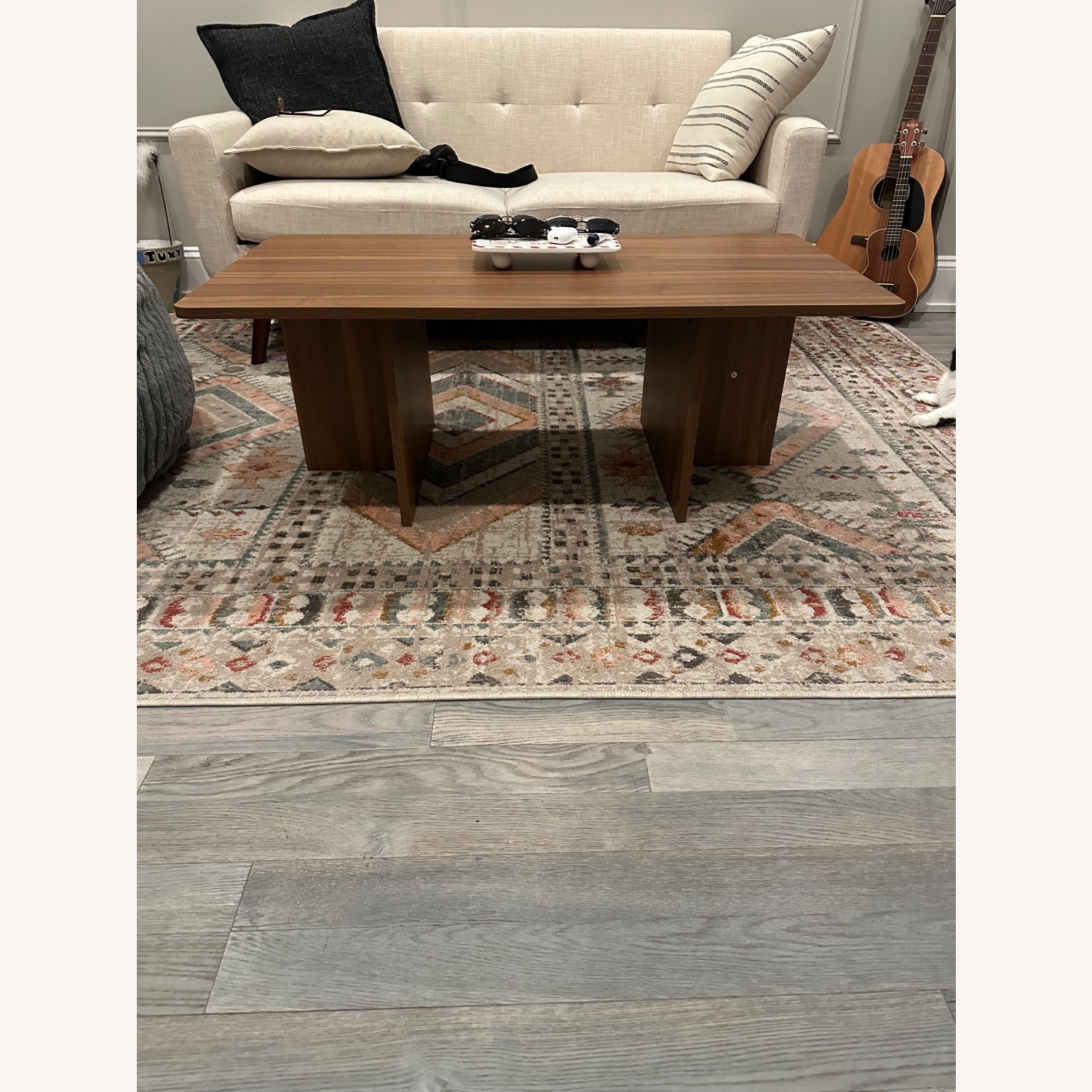 Home Depot Light Brown Wood Coffee Table - image-2