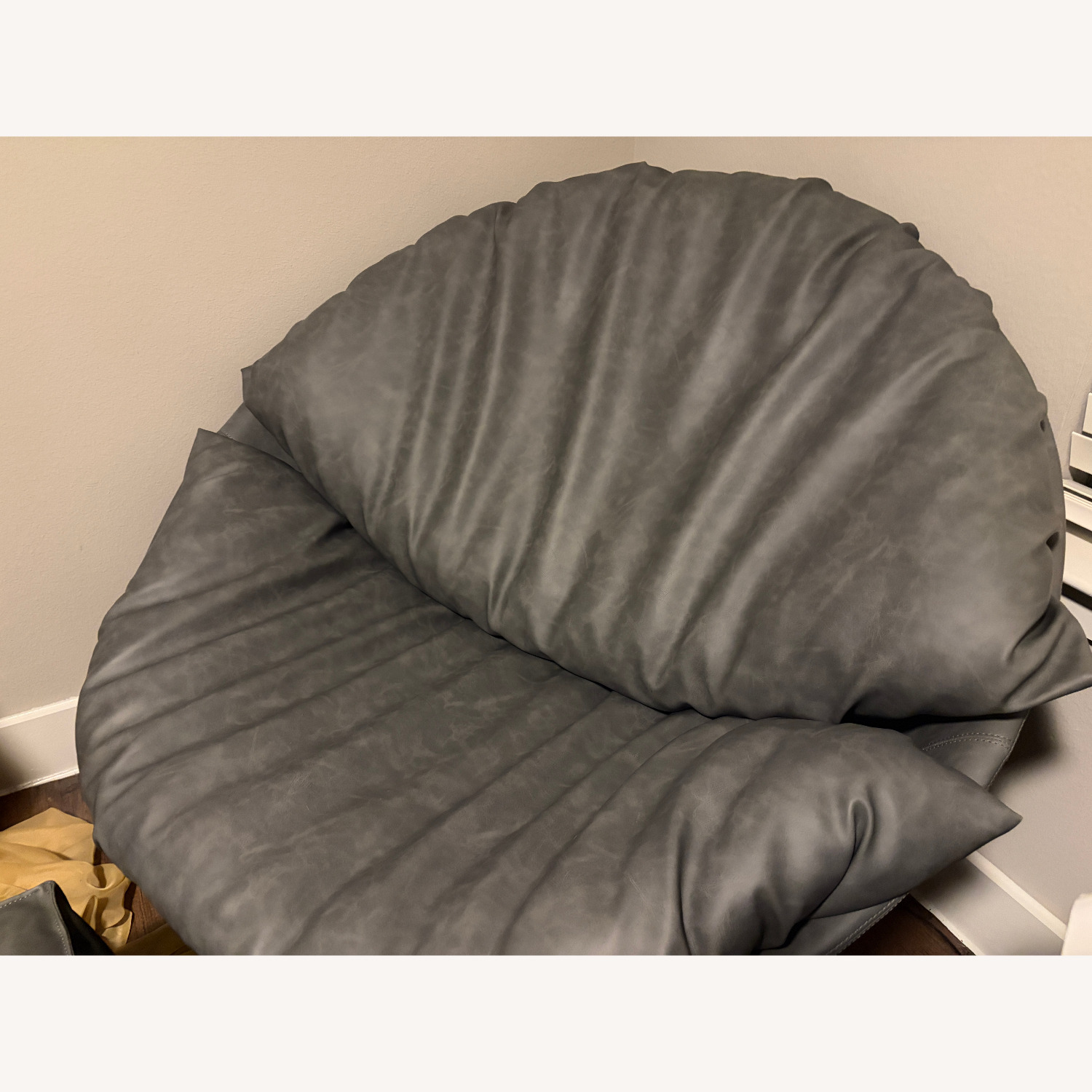 De Sede Dark Gray Faux Leather Accent Chair - image-3