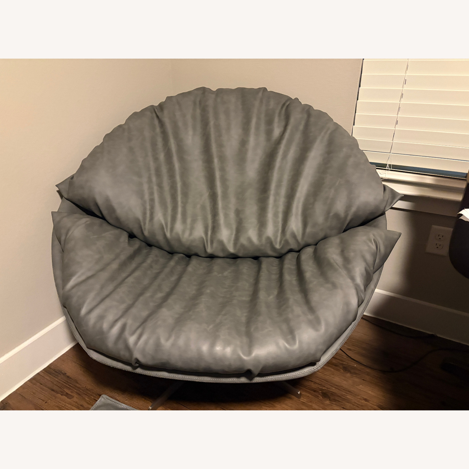 De Sede Dark Gray Faux Leather Accent Chair - image-2