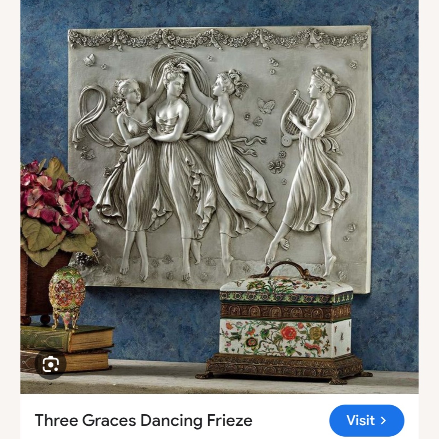 Vintage/Antique Light Gray Stone Picture Frame - image-2