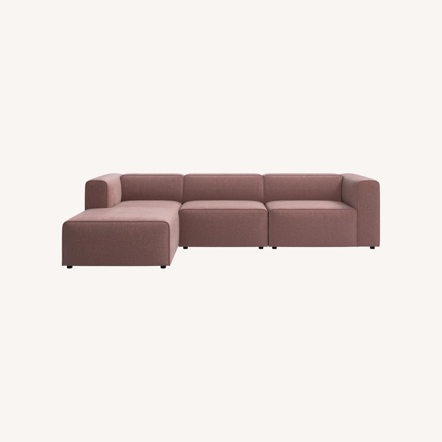 BoConcept Carmo Pink Fabric 3+ Piece Sectional - image-0