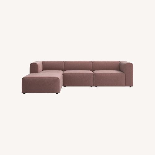 Used BoConcept Carmo Pink Fabric 3+ Piece Sectional for sale on AptDeco