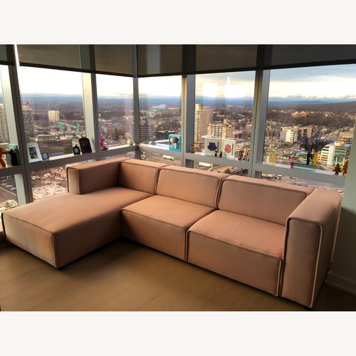 Used BoConcept Carmo Pink Fabric 3+ Piece Sectional for sale on AptDeco