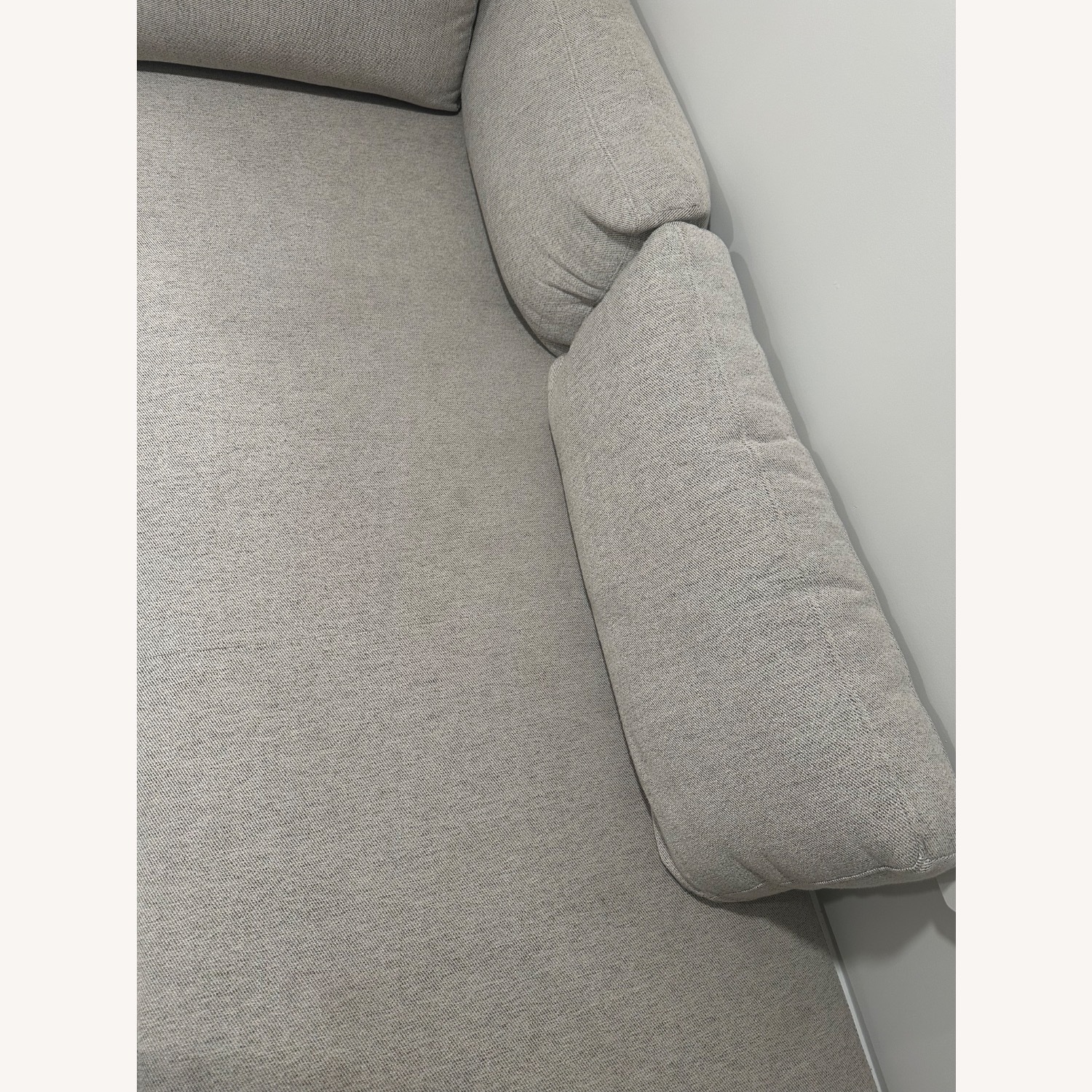 West Elm Andes Light Gray 2 Piece Sectional - image-5