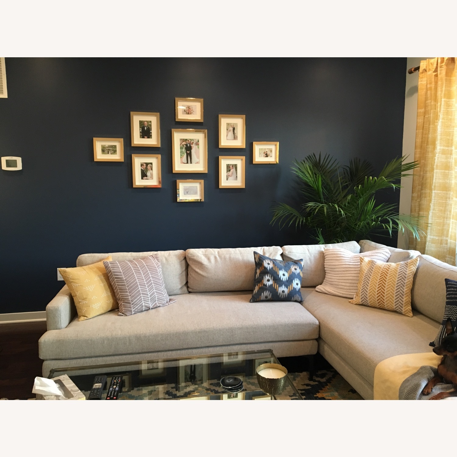 West Elm Andes Light Gray 2 Piece Sectional - image-3