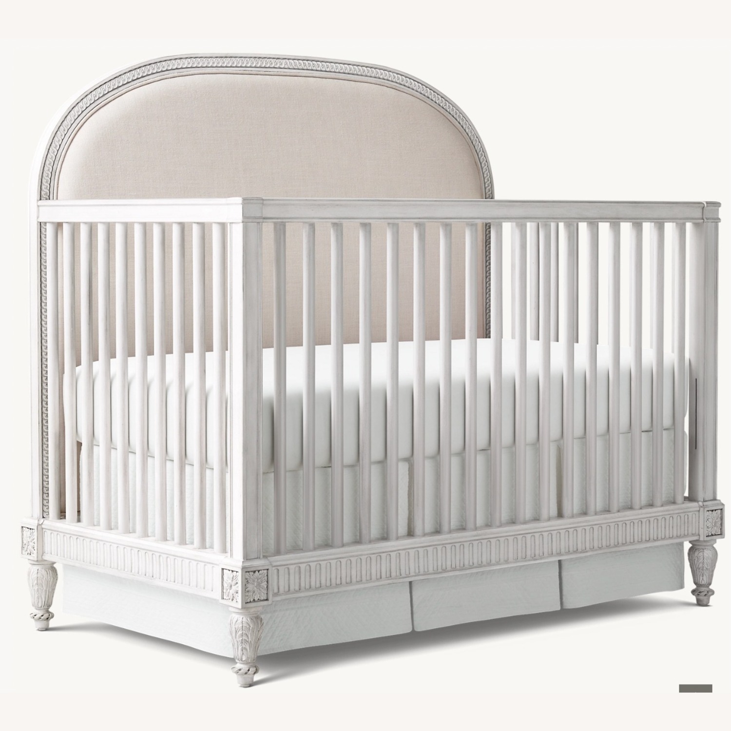 Restoration Hardware Baby & Child Light Gray Crib - image-0