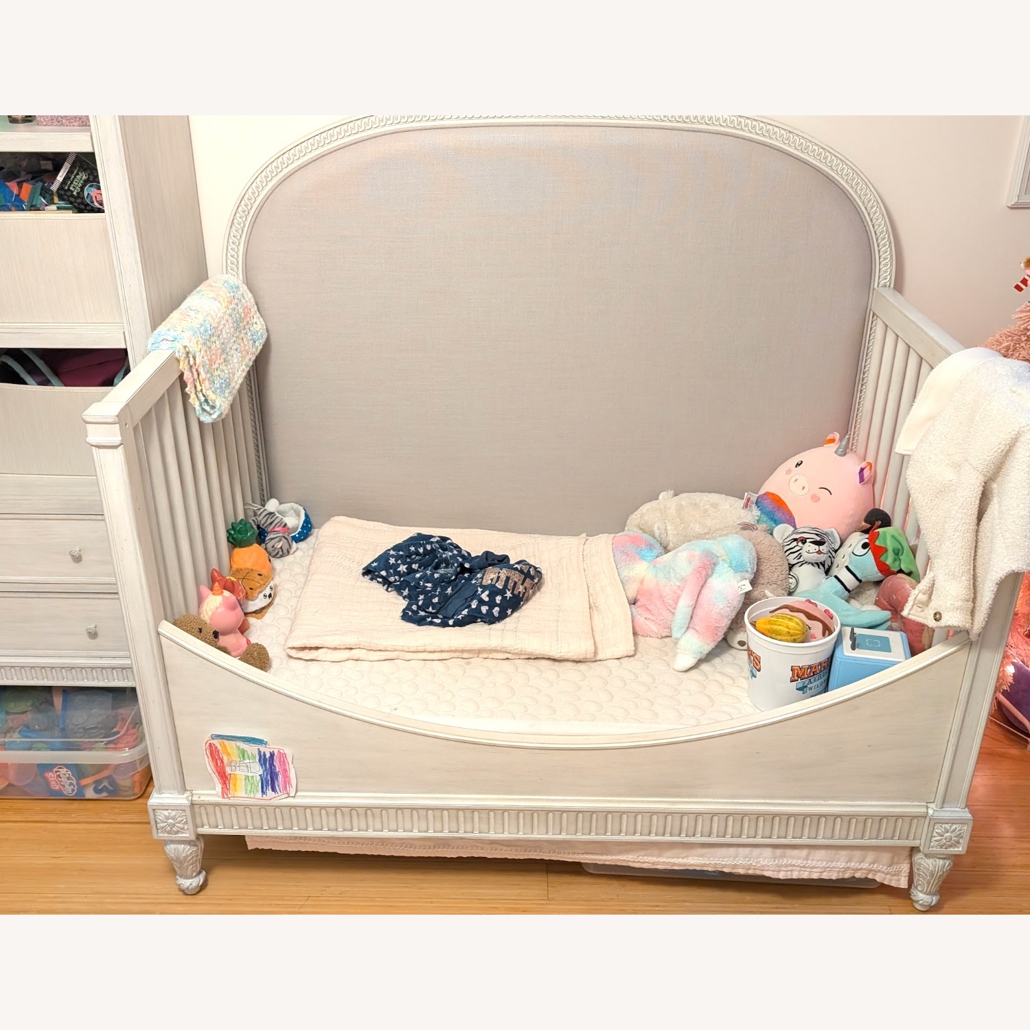 Restoration Hardware Baby & Child Light Gray Crib - image-2