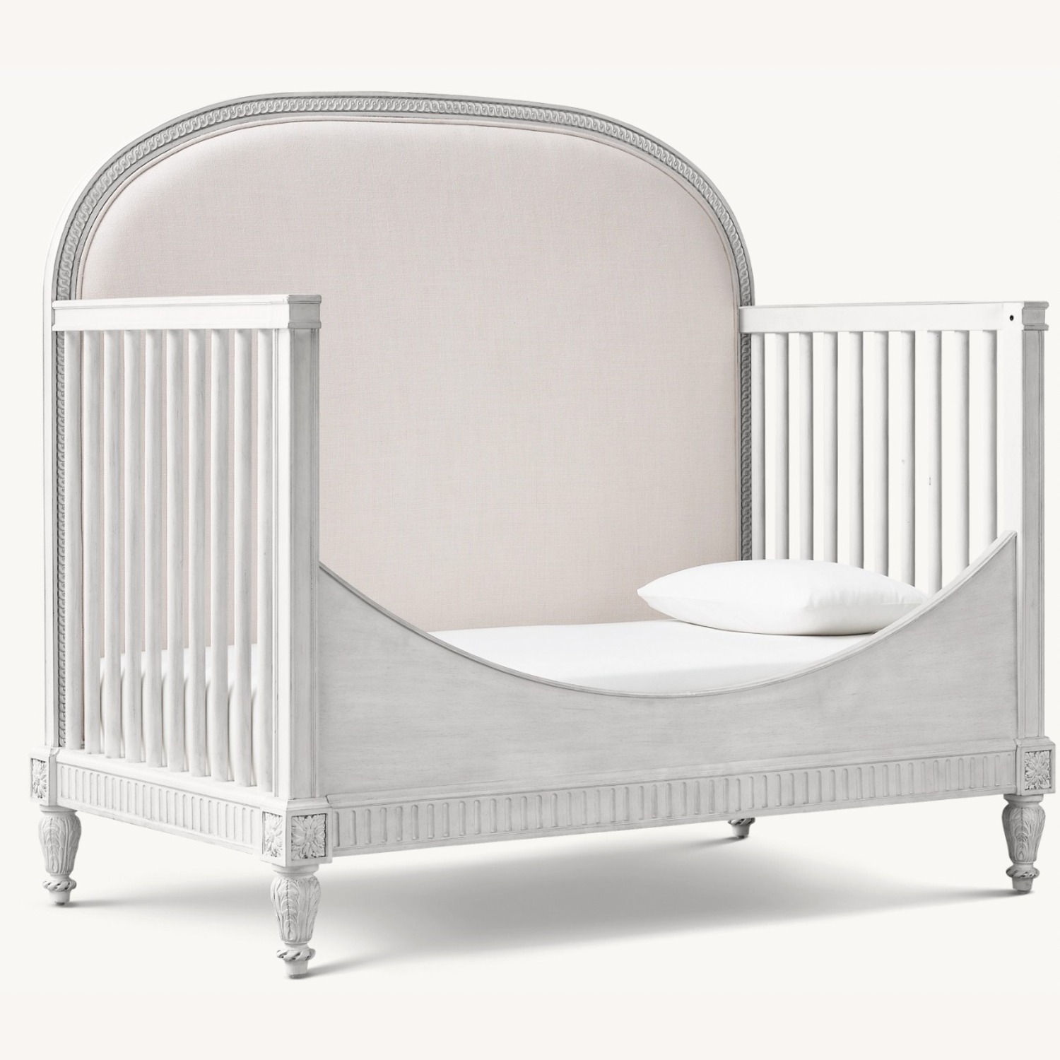 Restoration Hardware Baby & Child Light Gray Crib - image-1