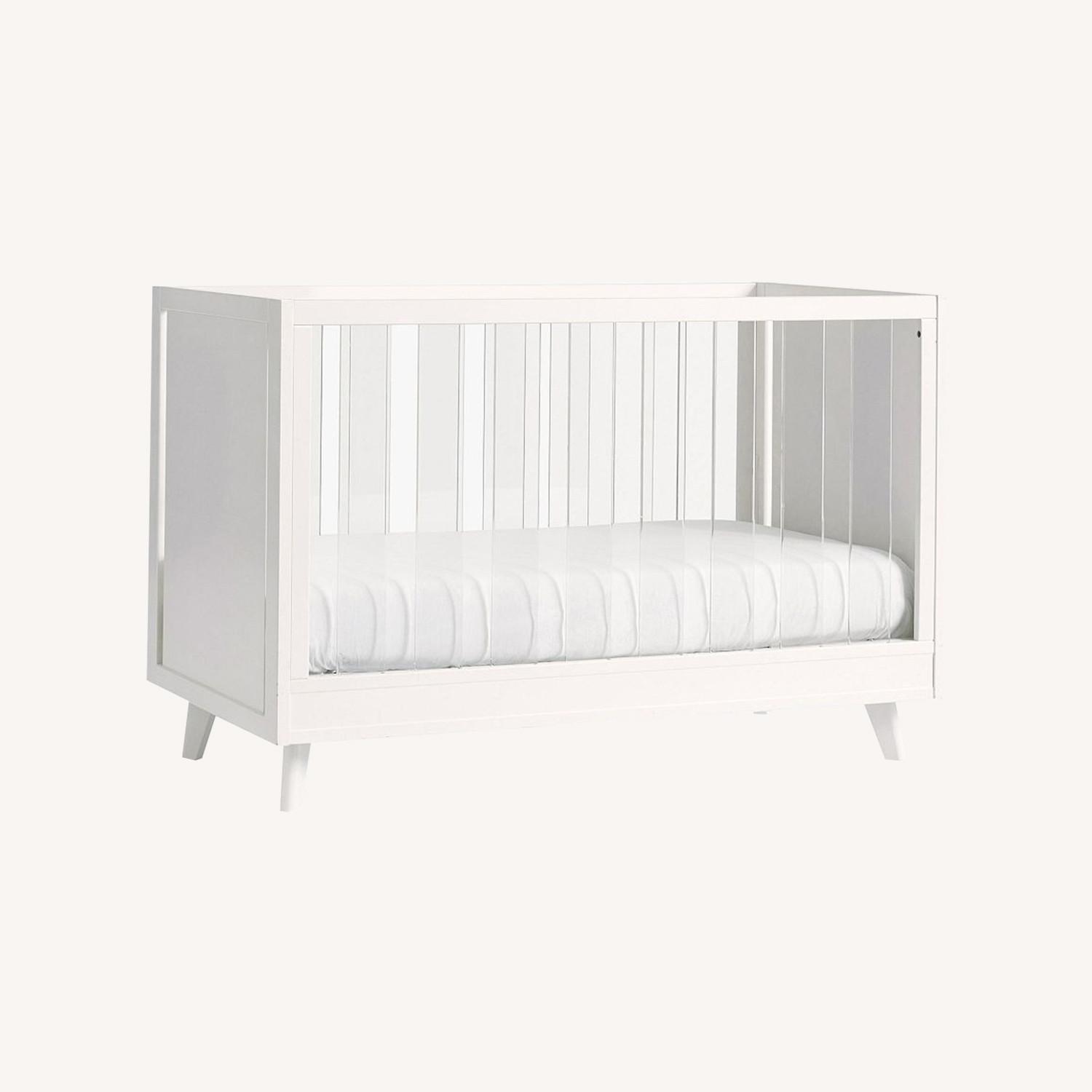 Pottery Barn Kids Sloan White Wood Crib - image-0
