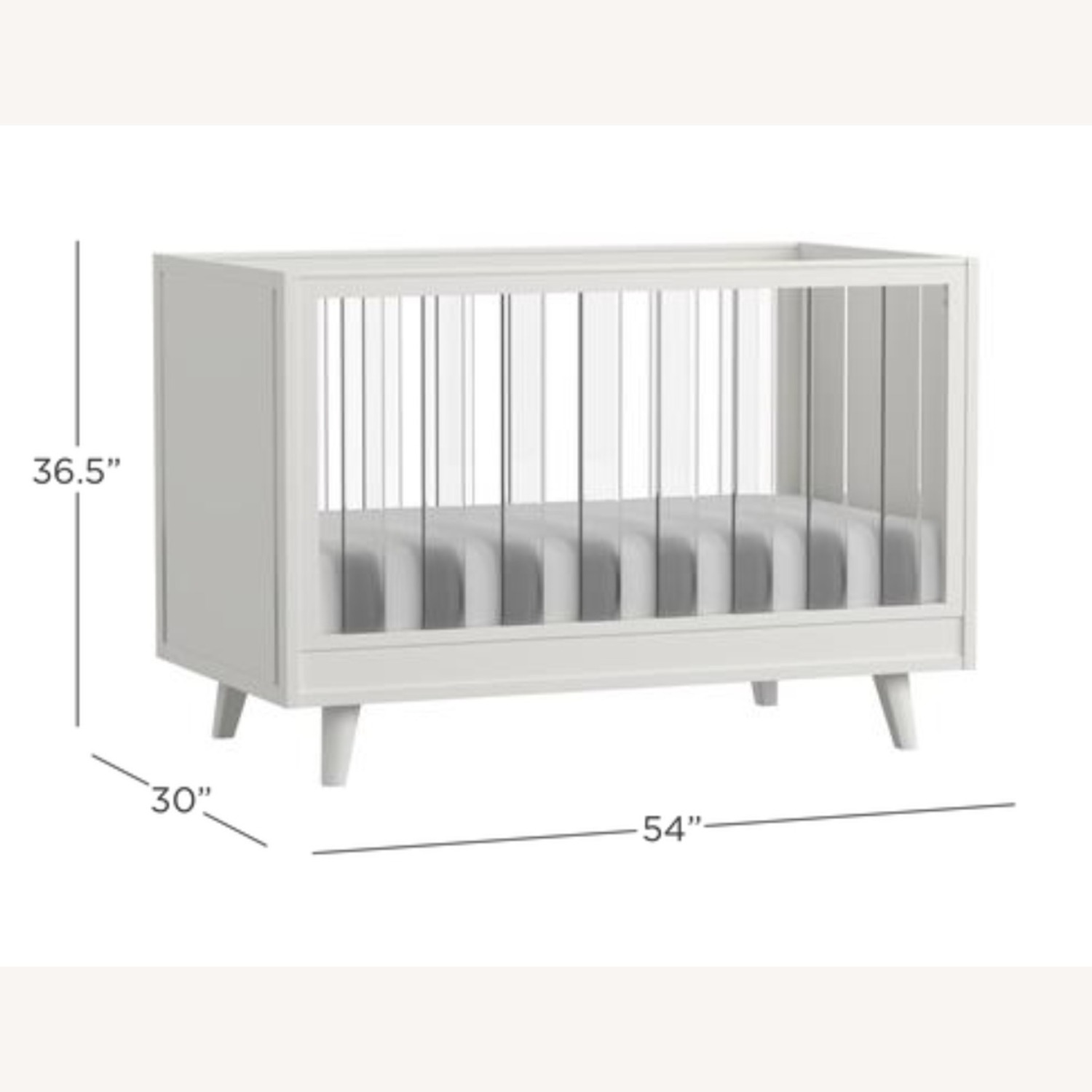 Pottery Barn Kids Sloan White Wood Crib - image-2