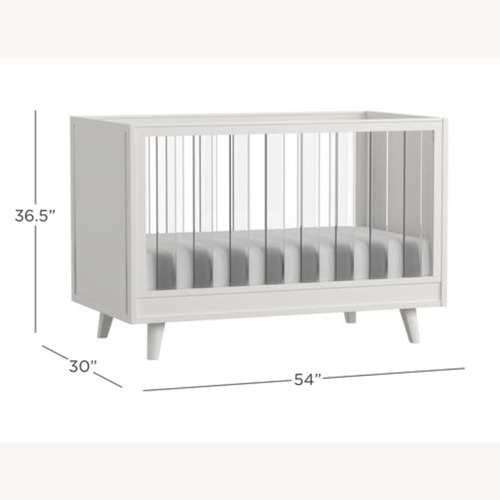 Used Pottery Barn Kids Sloan White Wood Crib for sale on AptDeco