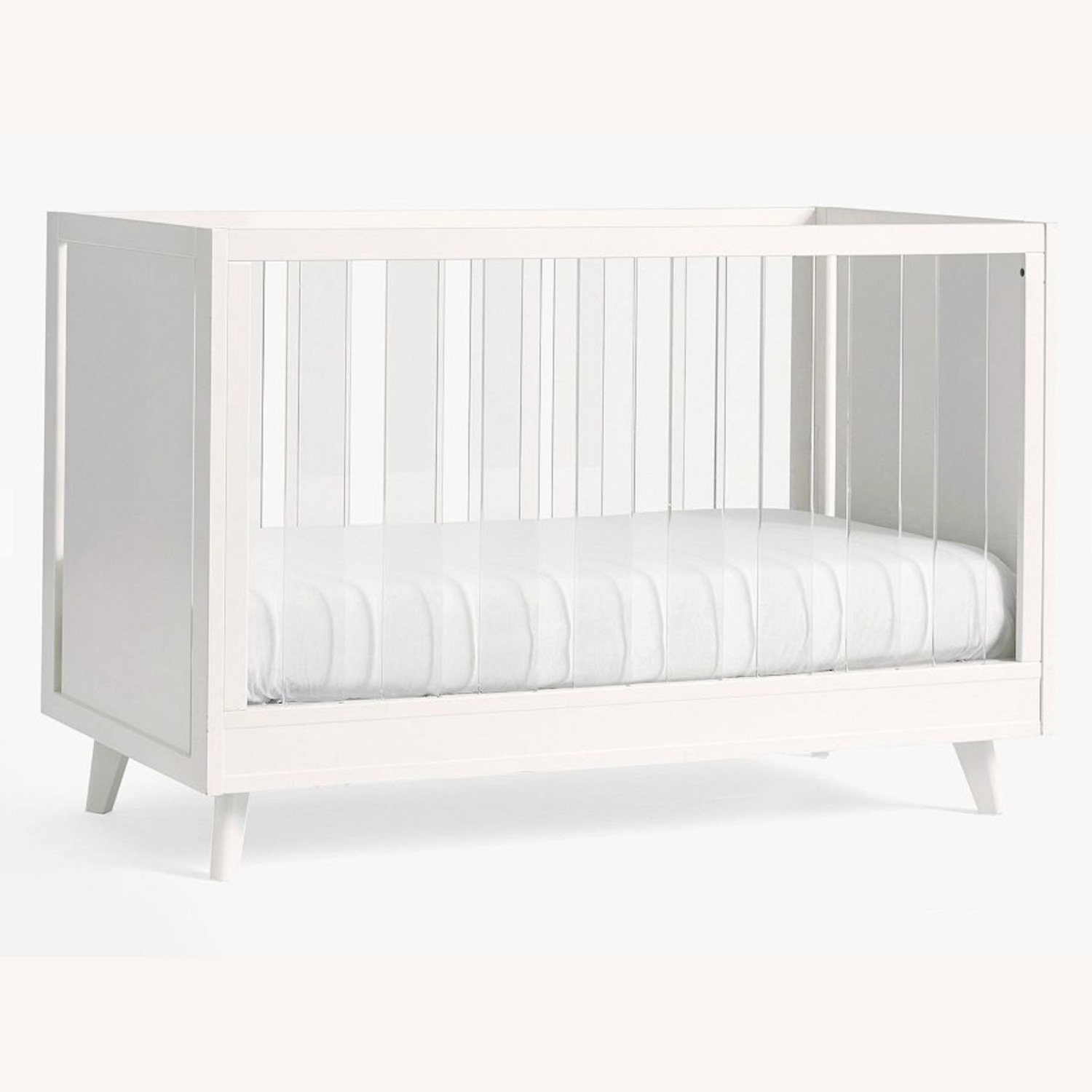 Pottery Barn Kids Sloan White Wood Crib - image-1
