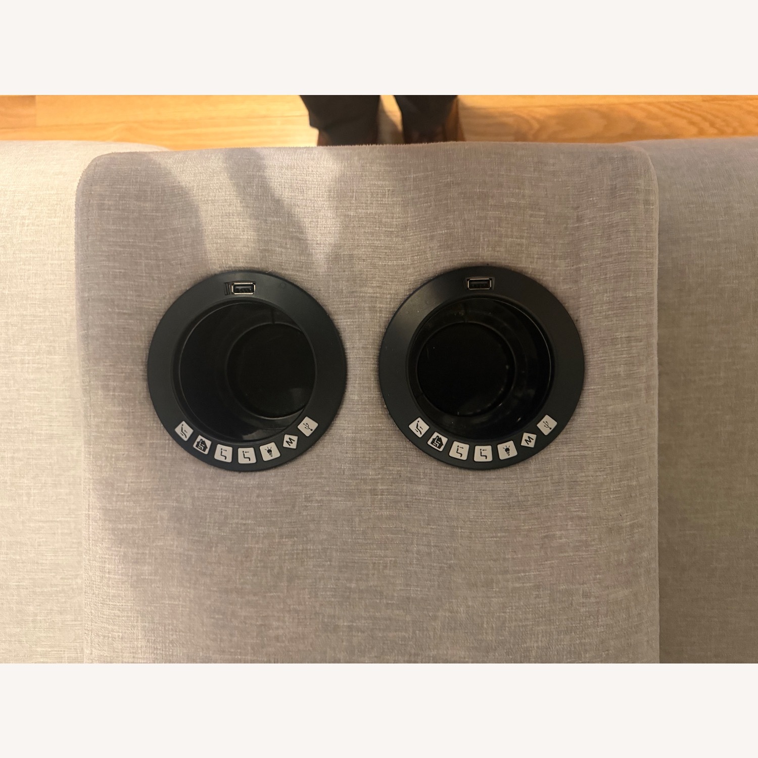 Jordan's Furniture Light Gray 3+ Piece Sectional - image-4