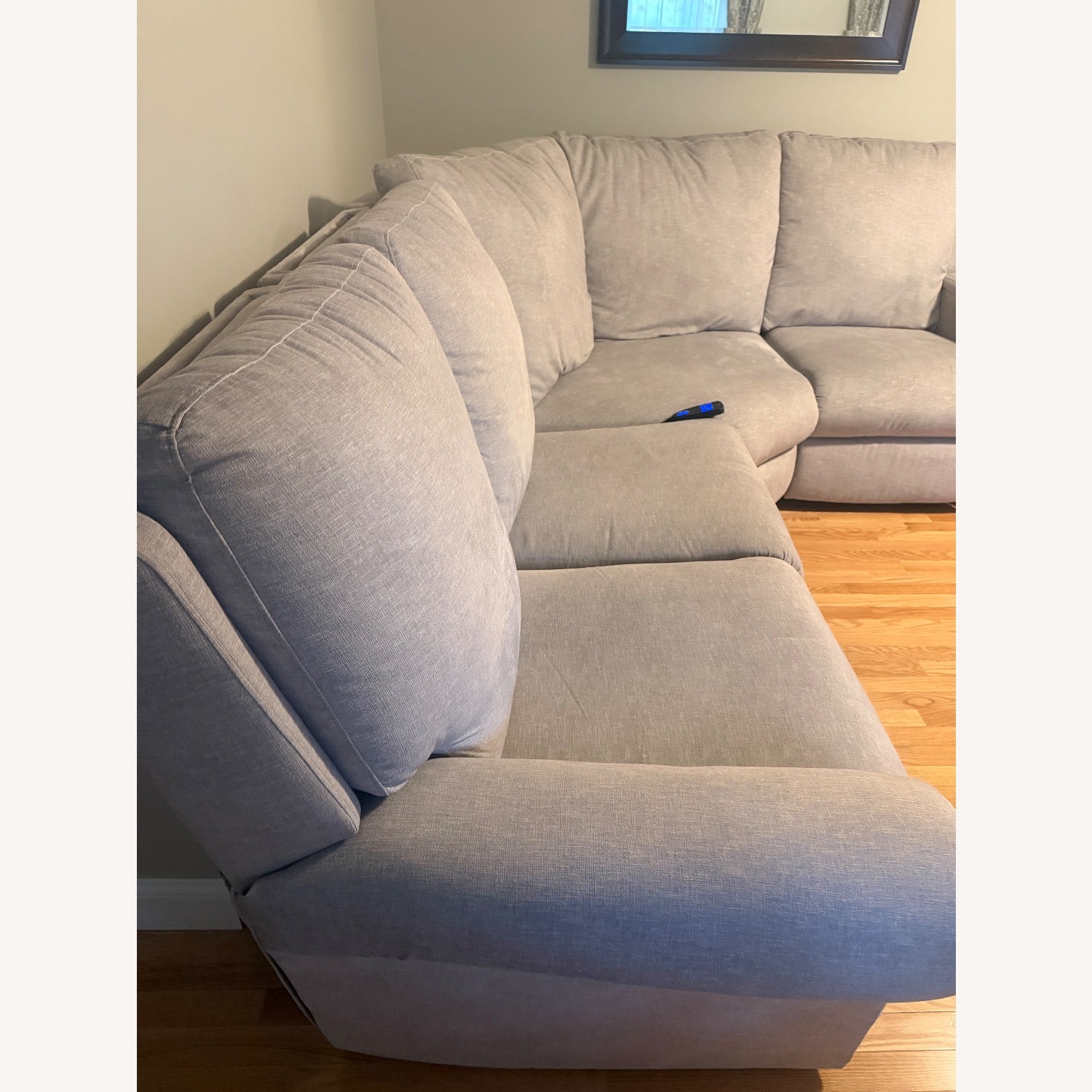 Jordan's Furniture Light Gray 3+ Piece Sectional - image-6