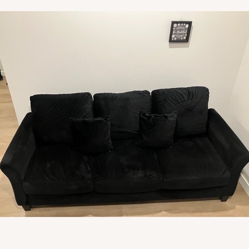 Used Modern Black 3-Seater Sofa for sale on AptDeco