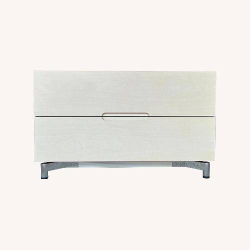 Used Pair of Mid-Century Modern Light Wood Nightstands for sale on AptDeco