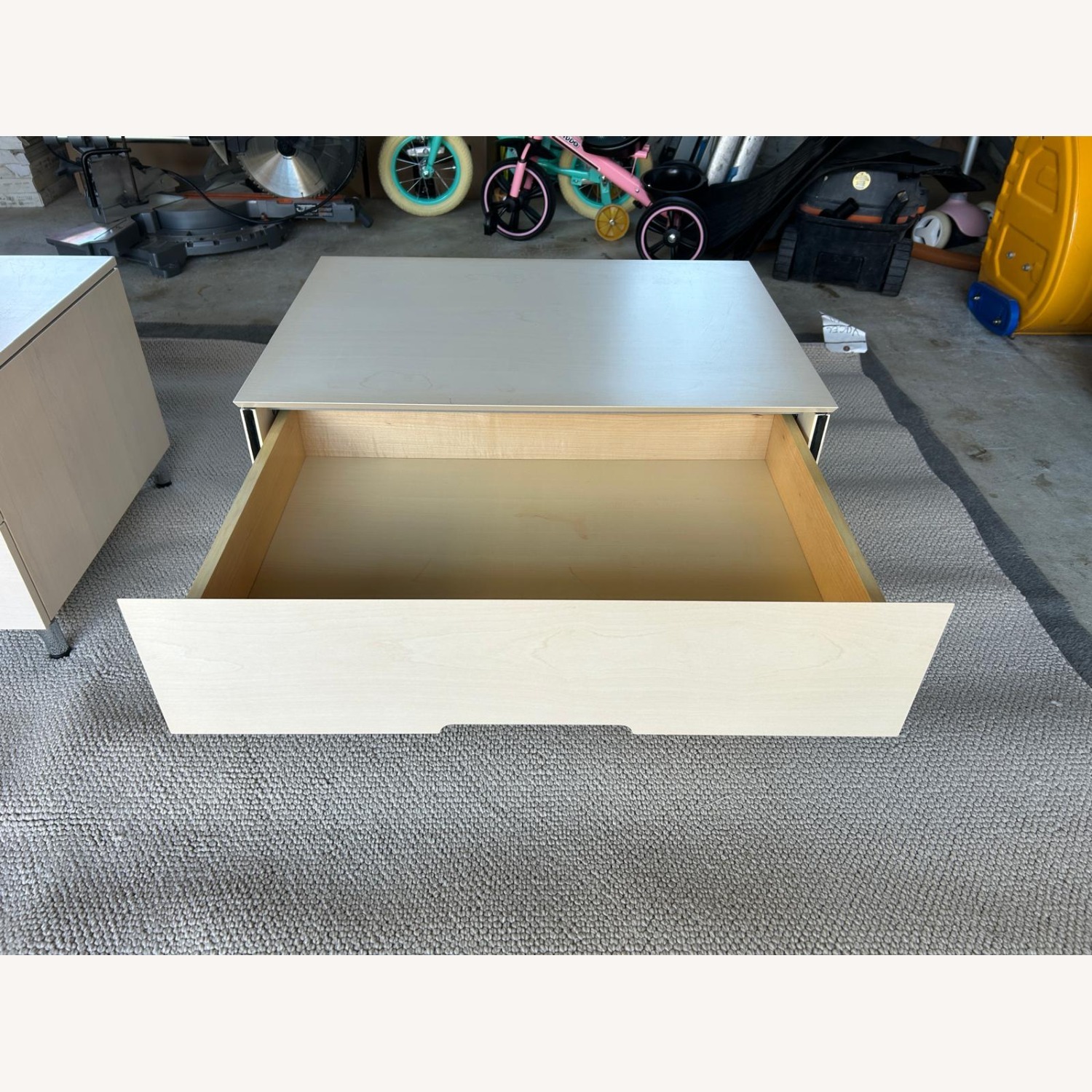 Pair of Mid-Century Modern Light Wood Nightstands - image-2