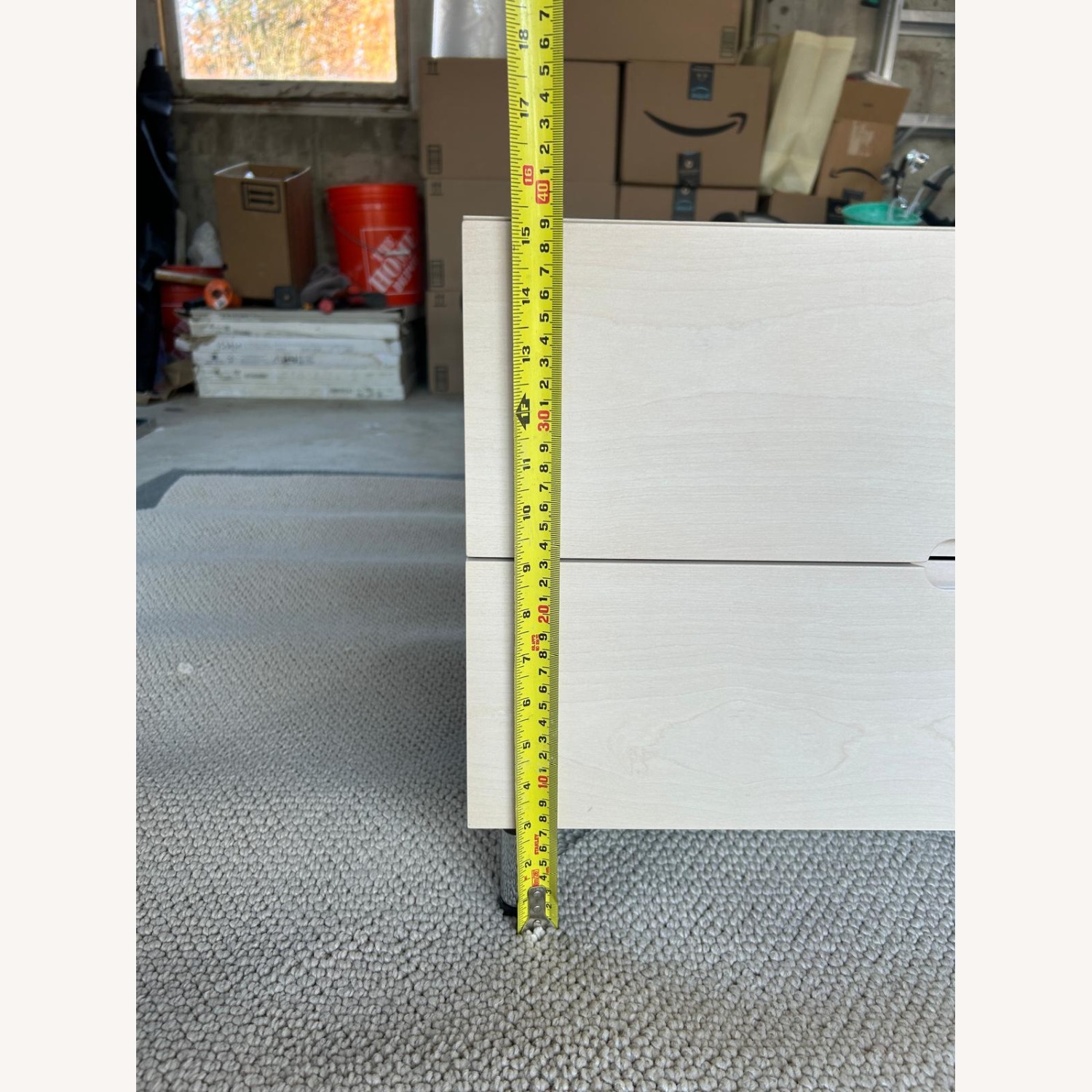 Pair of Mid-Century Modern Light Wood Nightstands - image-8