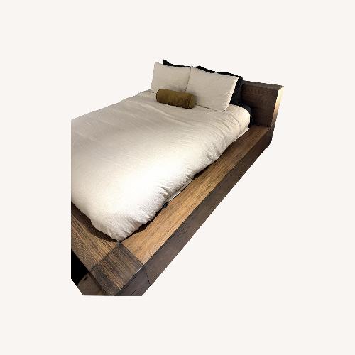 Used Wade Logan Marchetti Dark Brown Queen Bed - Wood for sale on AptDeco