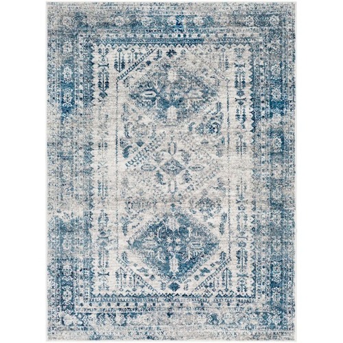 Used Wayfair Blue Polyurethane Area Rug 6' x 9' for sale on AptDeco