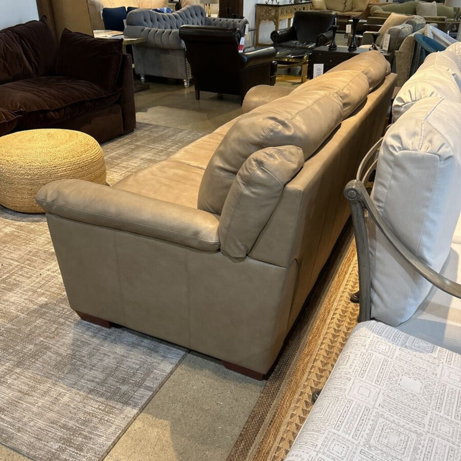 Bonded Leather 3-Seat Sofa - image-3