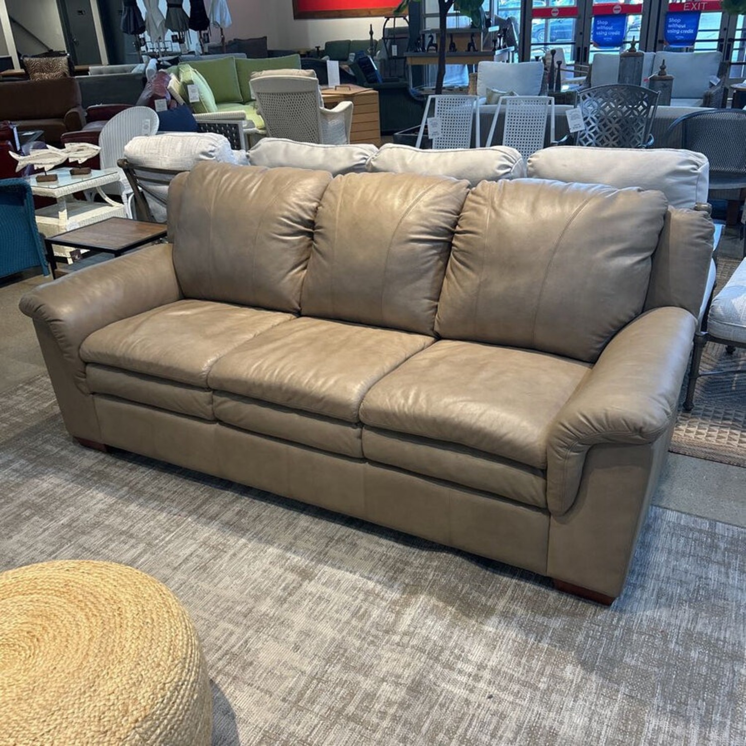 Bonded Leather 3-Seat Sofa - image-2