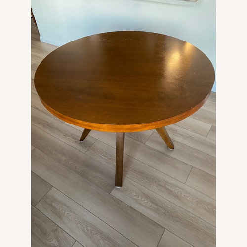 Used West Elm Arc Base Pedestal Round Table, 42" for sale on AptDeco