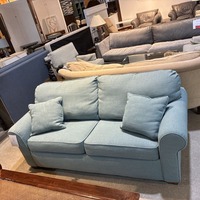 Flexsteel Preston Fabric Full Sleeper Sofa Blue