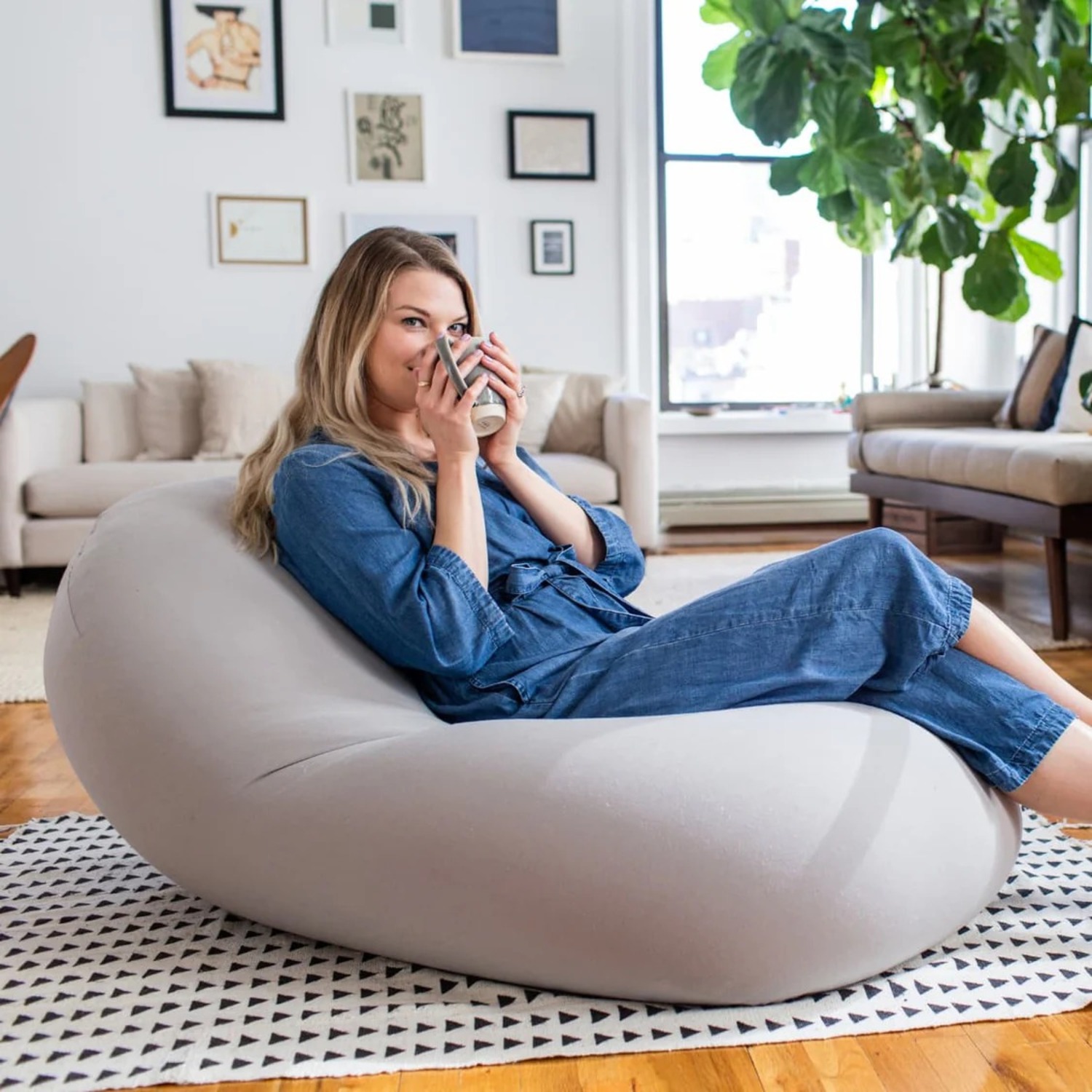 Moon Pod Bean Bag Chair - image-8