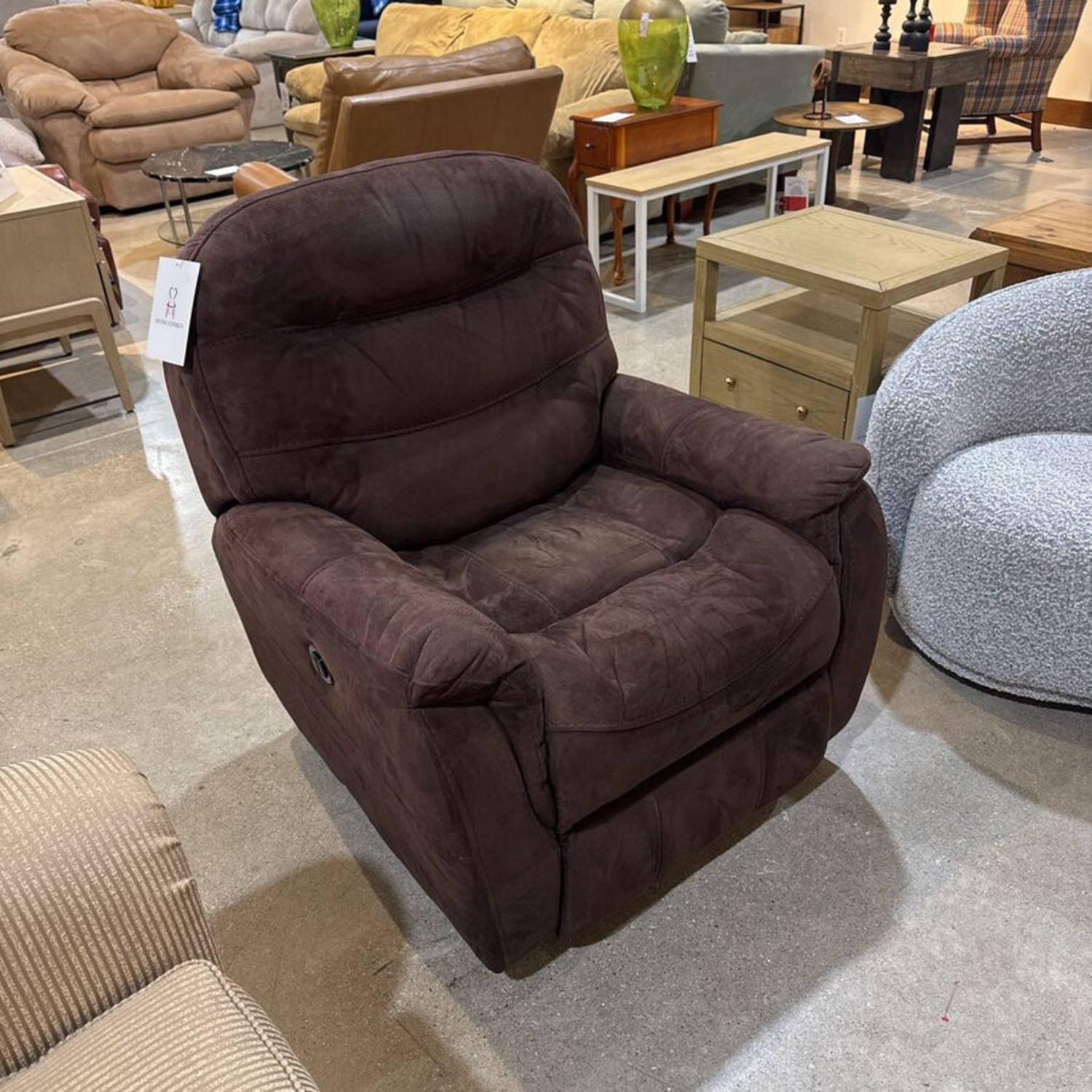 Microfiber Electric Recliner Mocha - image-2