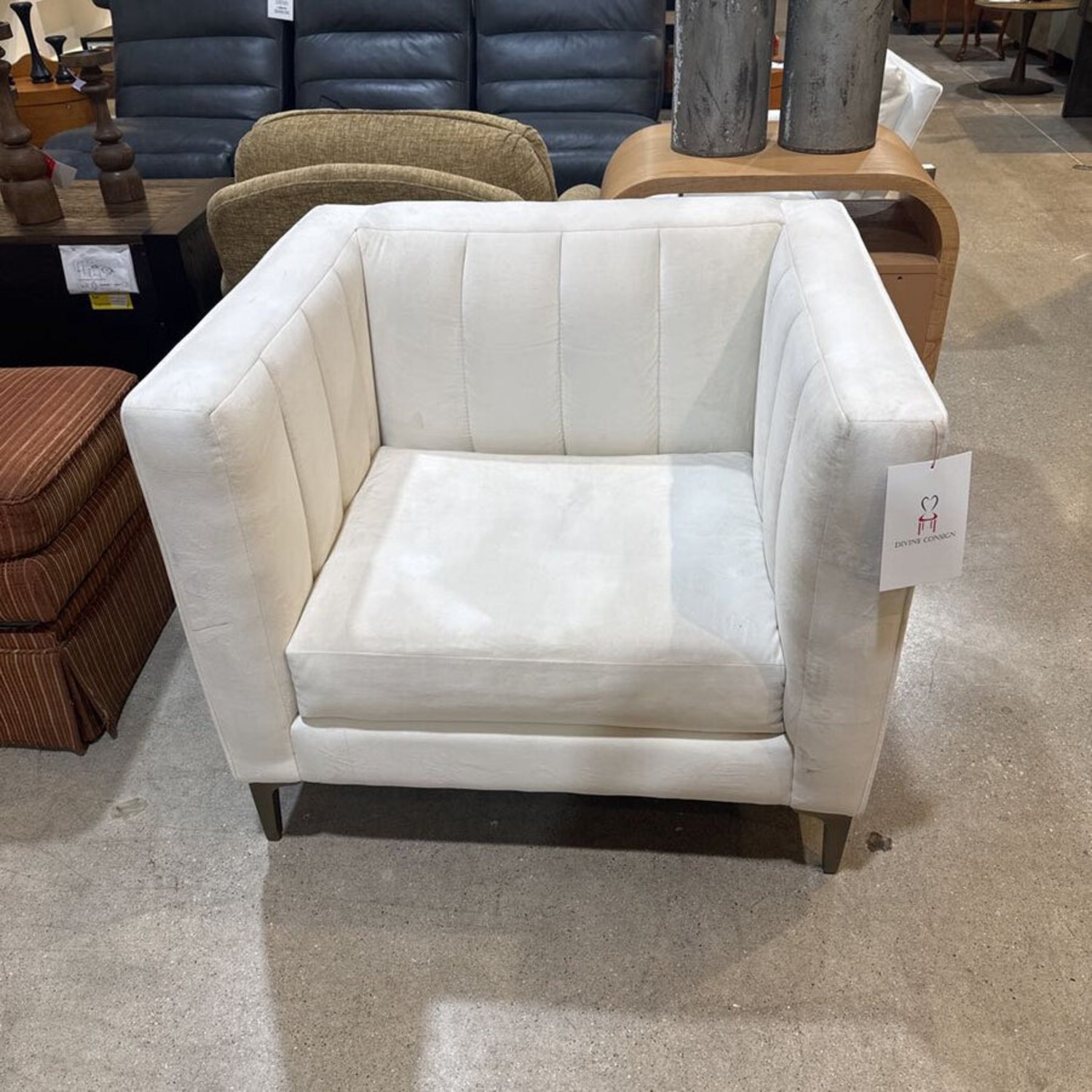 Jonathan Louis Elle Upholstered Velvet Club Chair - image-2