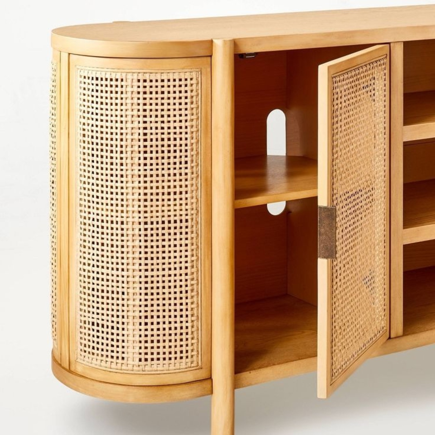 Portola Hills Caned Door TV Stand Natural - image-3