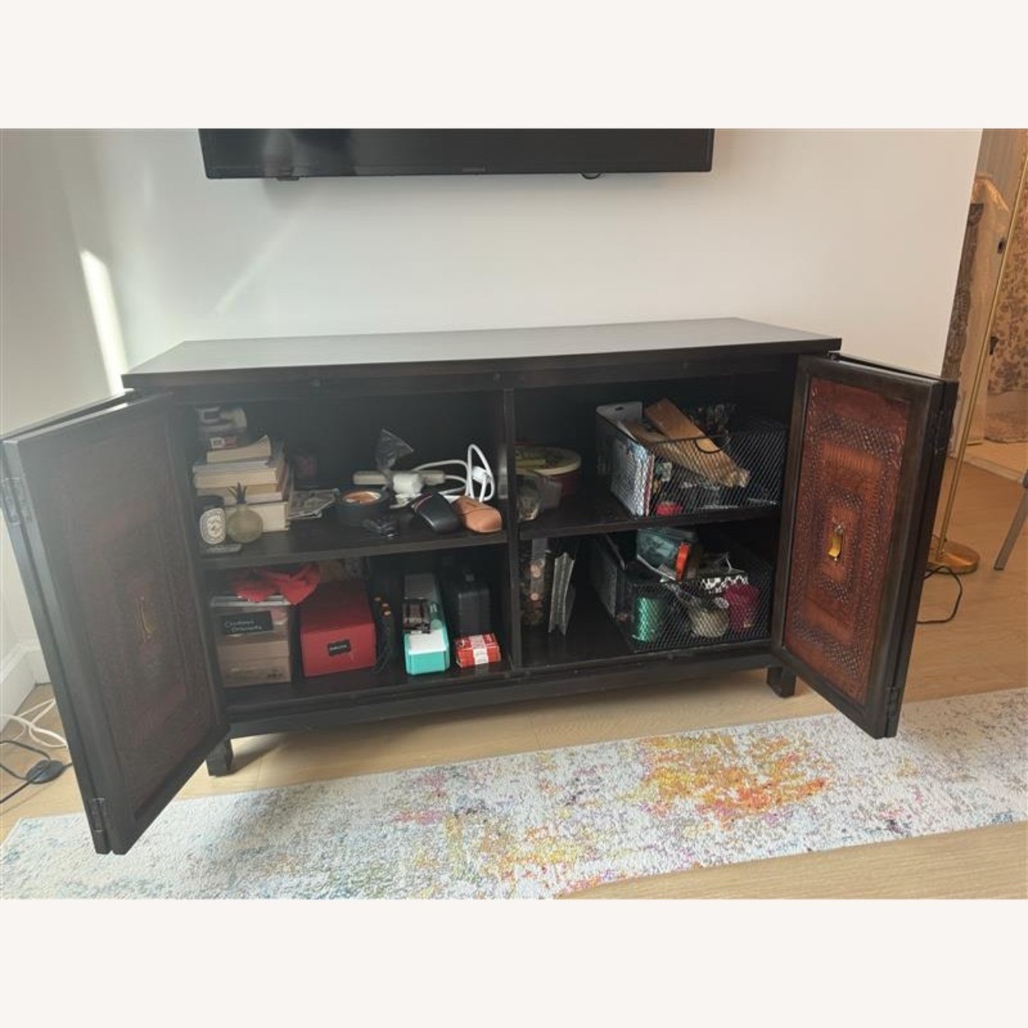 Pier 1 Imports Terracotta TV Stand - image-3