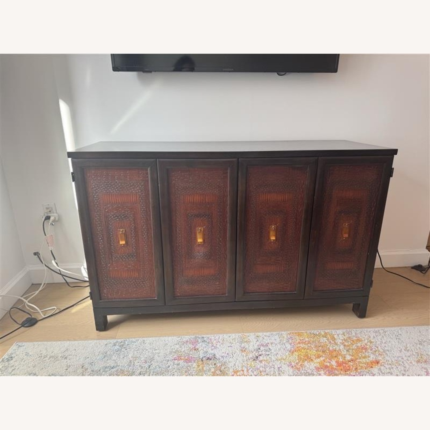 Pier 1 Imports Terracotta TV Stand - image-1