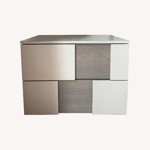 Used Calligaris Universal Two-tone Light Gray Nightstand for sale on AptDeco