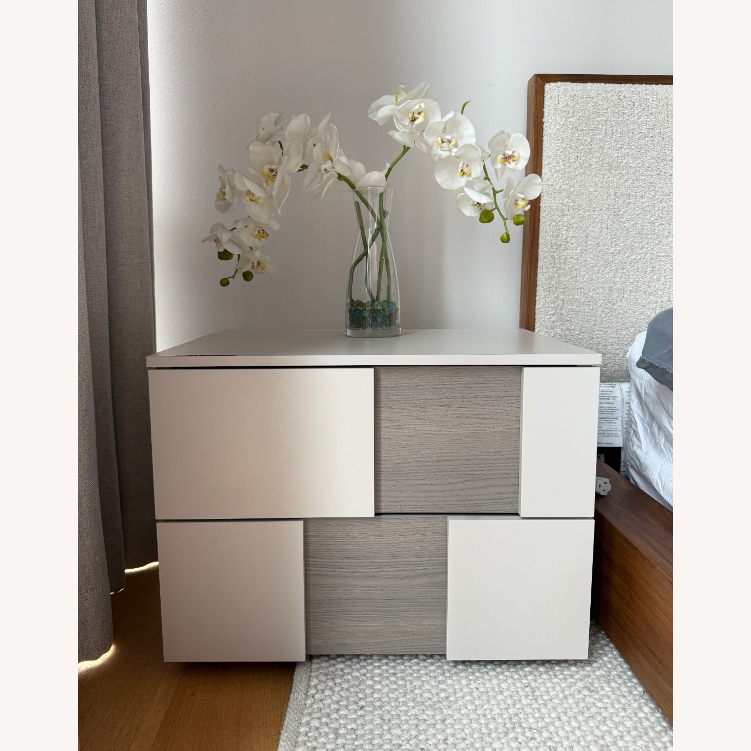 Calligaris Universal Two-tone Light Gray Nightstand - image-1