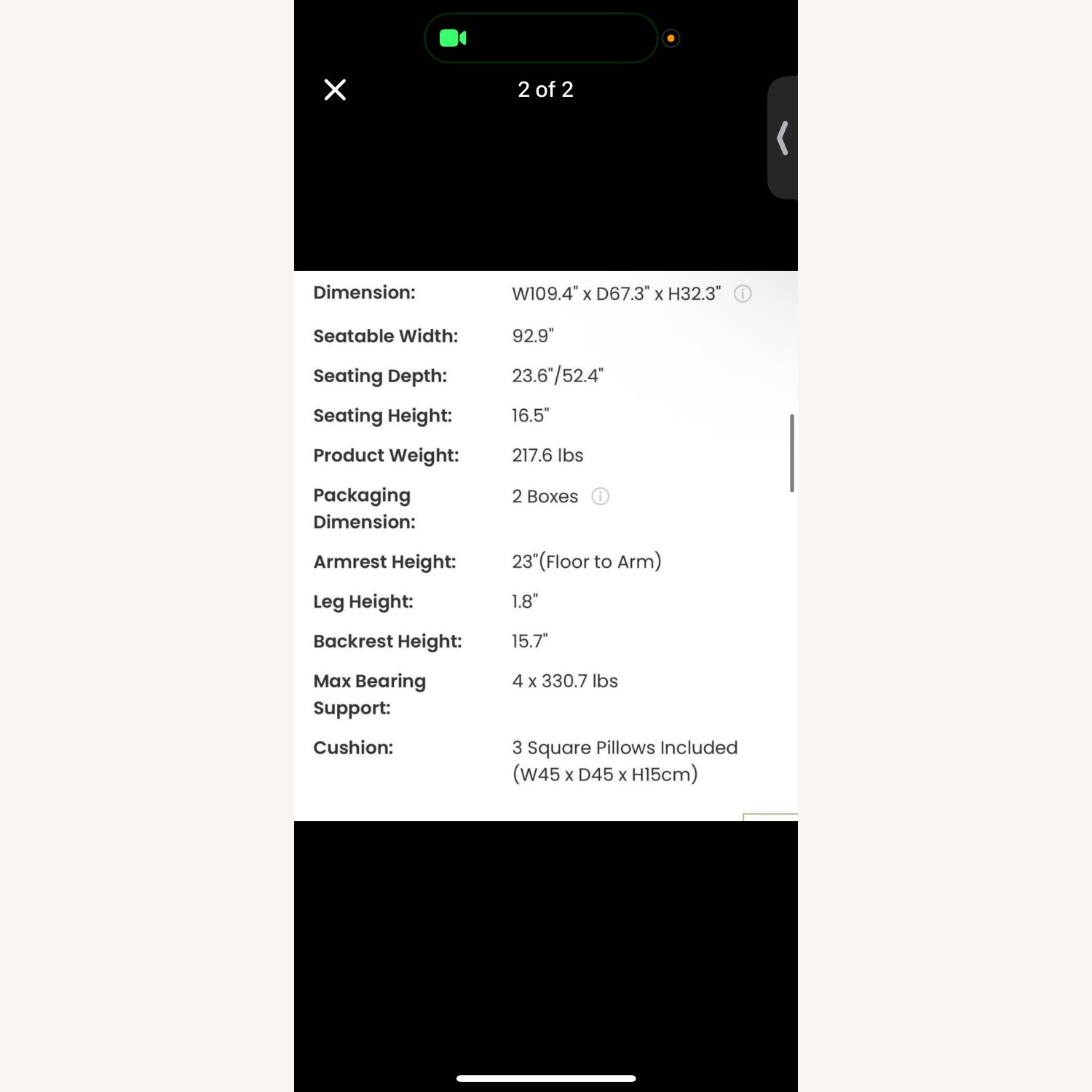 Hamilton Left Facing Sofa - image-3