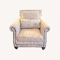 Bernhardt Furniture Brae Natural Fabric Armchair