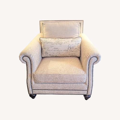 Used Bernhardt Furniture Brae Natural Fabric Armchair for sale on AptDeco