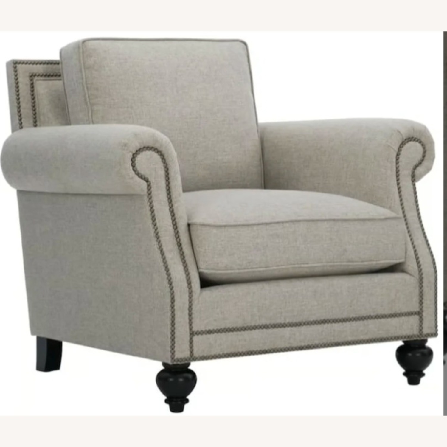 Bernhardt Furniture Brae Natural Fabric Armchair - image-3