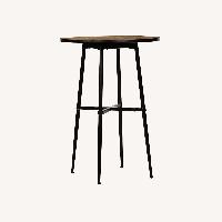 Pottery Barn Juno Round Reclaimed Wood Bar Table
