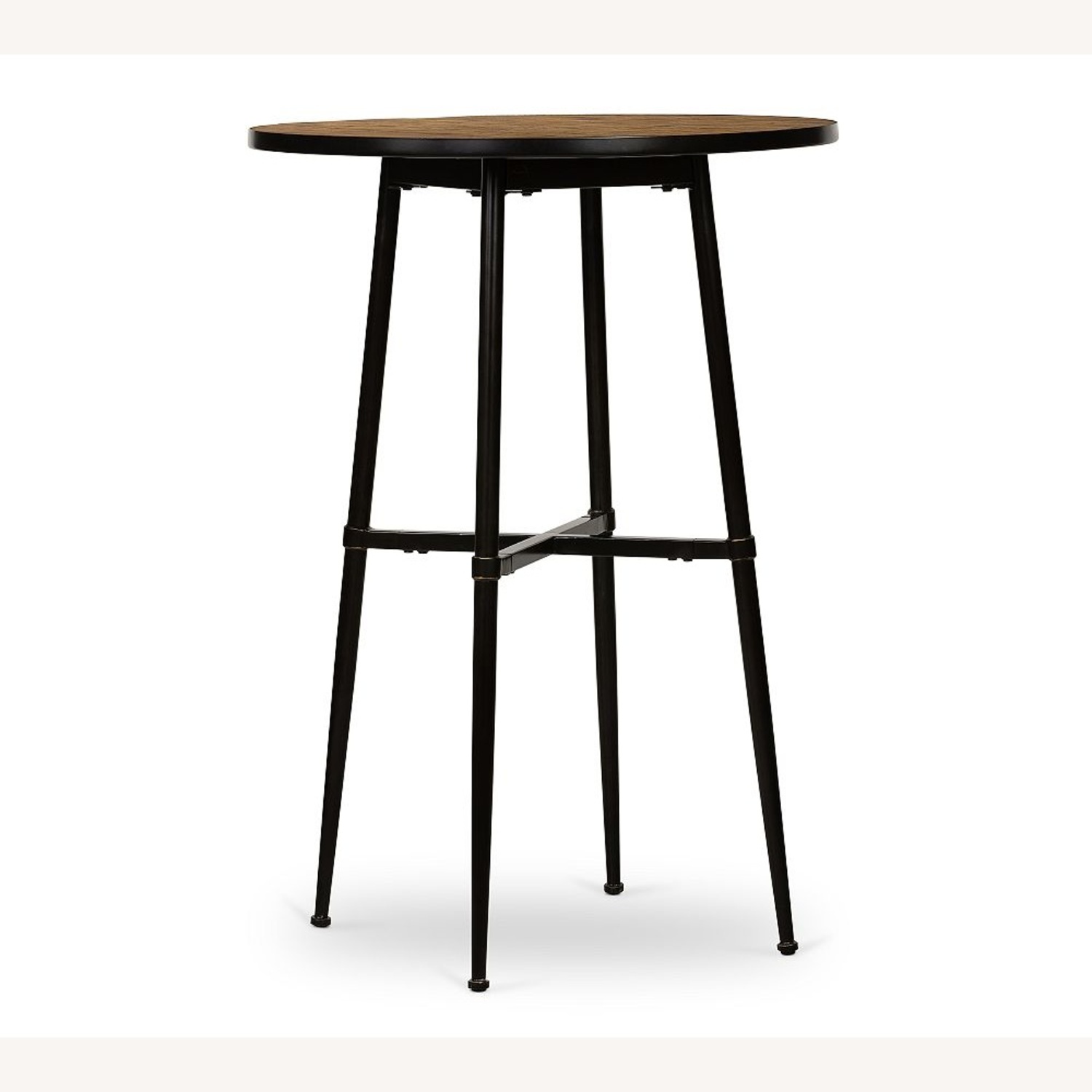 Pottery Barn Juno Round Reclaimed Wood Bar Table - image-4