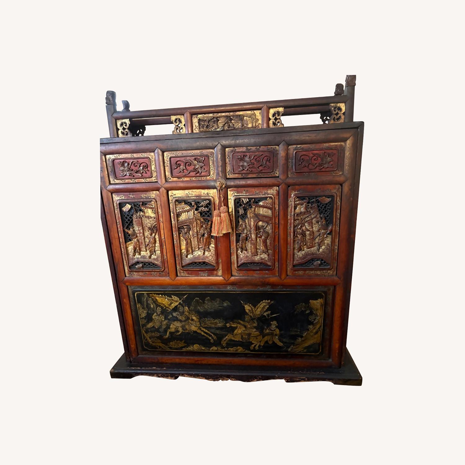 Vintage/Antique Black Chest - image-0