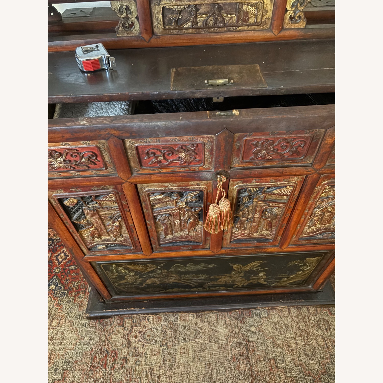 Vintage/Antique Black Chest - image-3