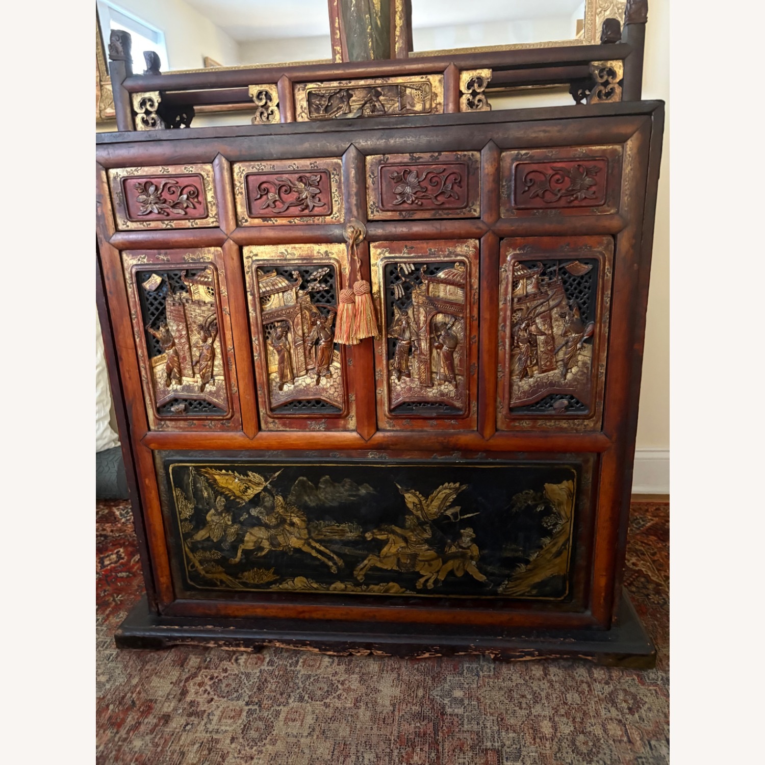 Vintage/Antique Black Chest - image-1