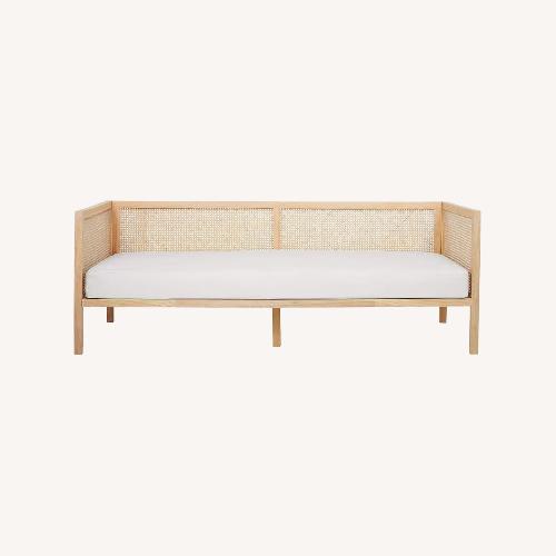 Used CB2 Boho Natural Wood Daybed for sale on AptDeco