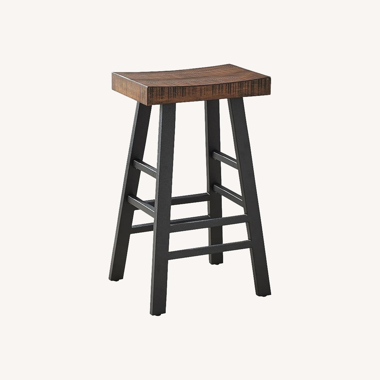 Pottery Barn Griffin Dark Brown Wood Patio Furniture - image-0