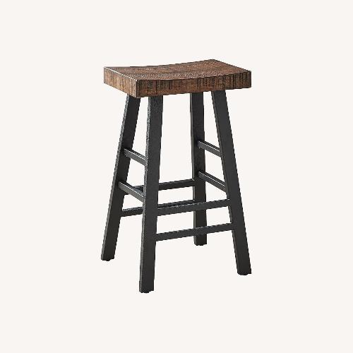 Used Pottery Barn Griffin Dark Brown Wood Patio Furniture for sale on AptDeco