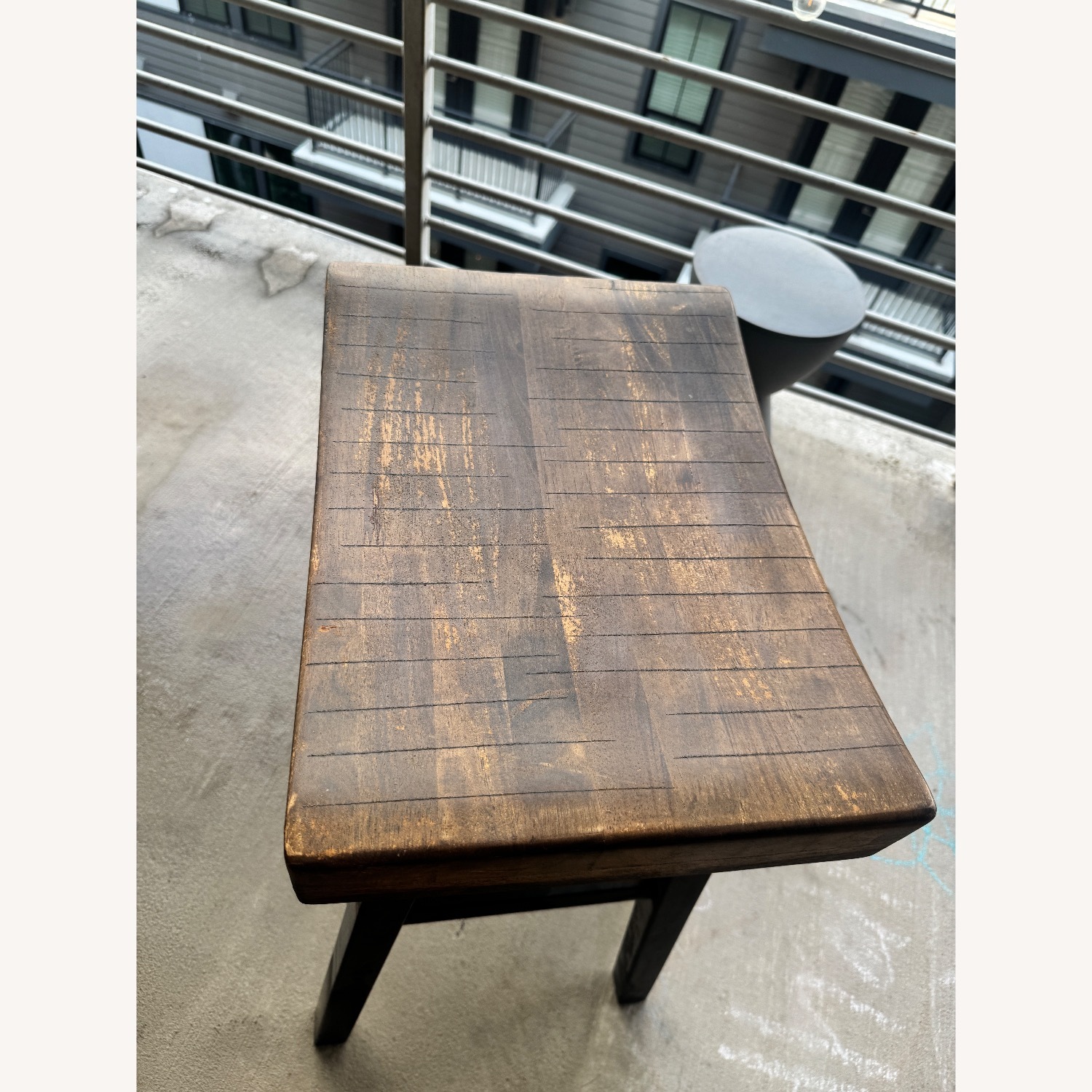 Pottery Barn Griffin Dark Brown Wood Patio Furniture - image-3