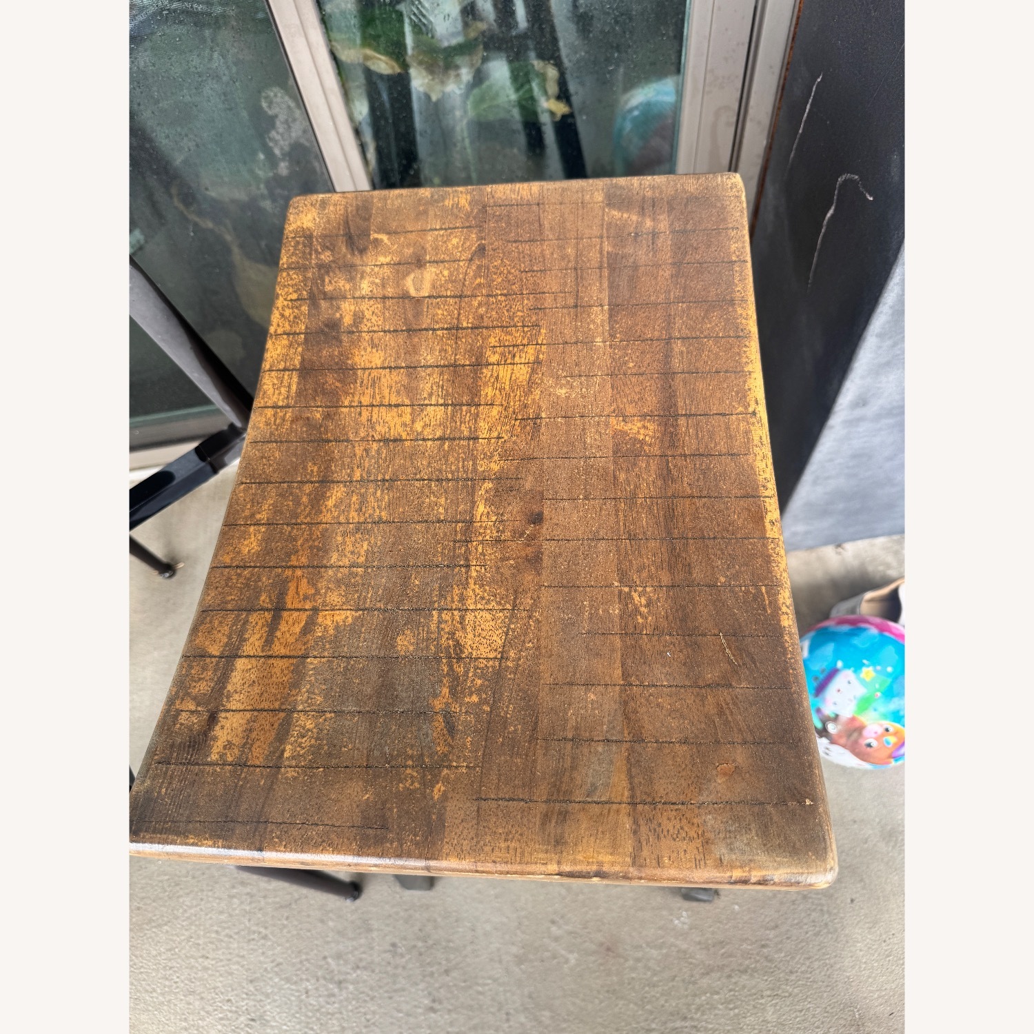 Pottery Barn Griffin Dark Brown Wood Patio Furniture - image-4